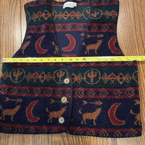 Coldwater Creek Vest in southwest design large - Picture 3 of 6